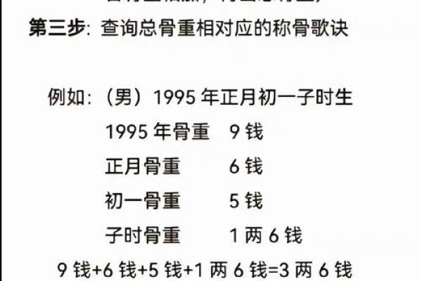 算命称骨