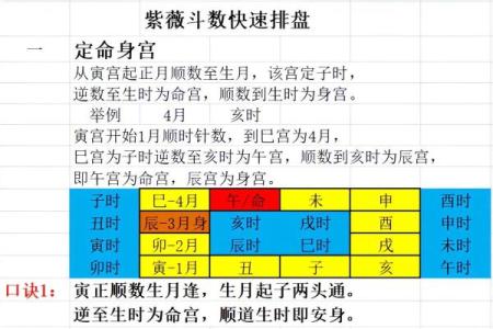 紫薇斗数盘