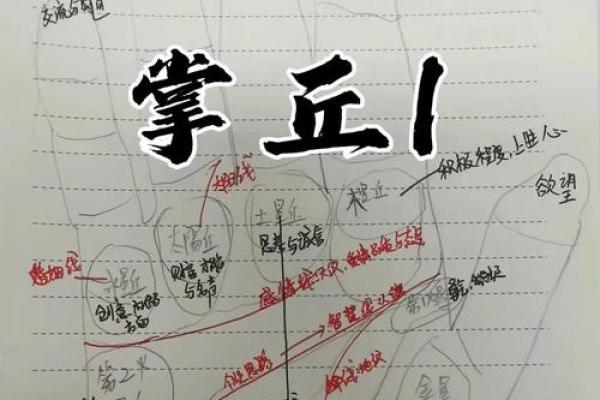 手相-掌丘算命图解