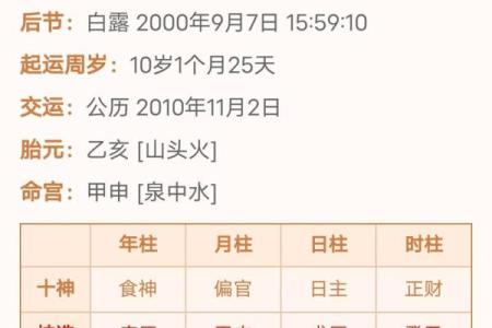 论八字大运（二）