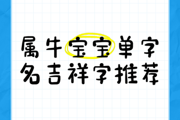 下午出生的属牛男孩起什么名字比较合适姓名