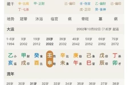 八字中官