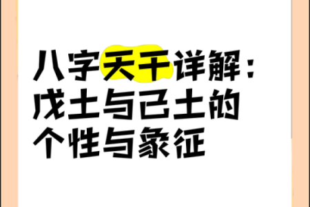 八字戊土