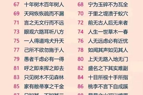 有哪些八字成语