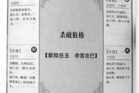 紫薇斗数三方是杀破狼
