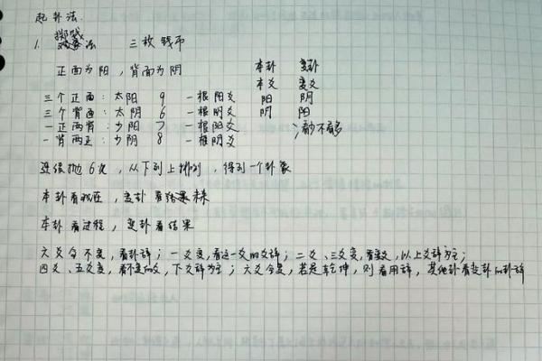 六枚硬币算命