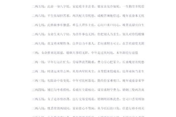 袁天罡男女称骨算命：四两三钱命运详解