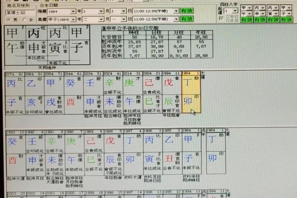 八字排盘图解