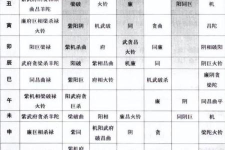 紫薇斗数文曲在申