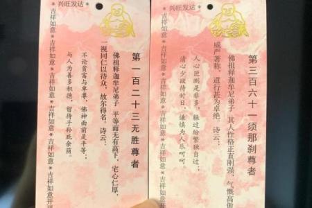 苏州西园寺罗汉灵签解签一览表