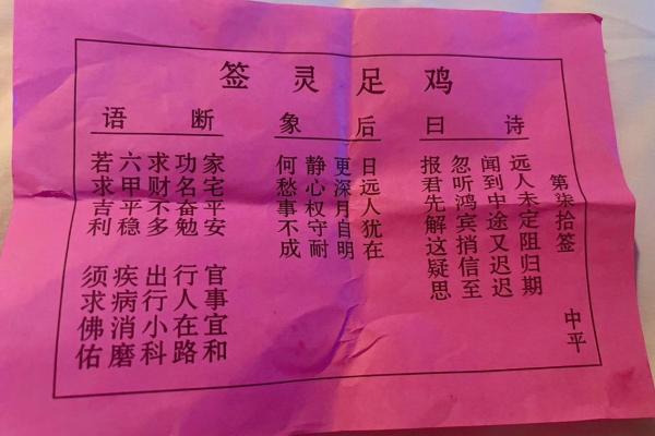 玄天上帝灵签第7签