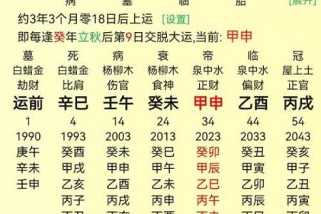 八字排盘免费算命