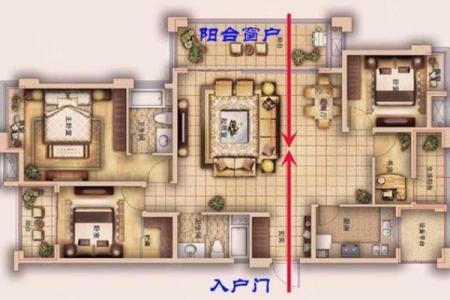 南北通透的房子风水画像